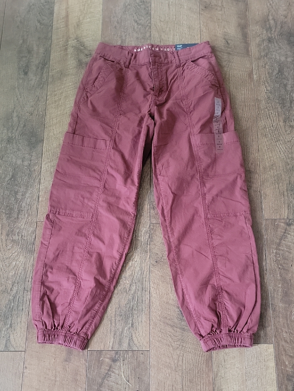 American Eagle Outfitters Dusty Rose Cargo Jogger Pants